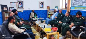 دیدار فرمانده و جمعی از پرسنل ناحیه مقاومت بسیج شهرستان چرام با امام جمعه سرفاریاب: