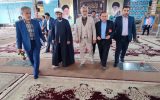 ادای احترام کارکنان نظام سلامت به مقام شامخ شهدا گلزار شهدای شهر یاسوج در دومین روز از هفته سلامت